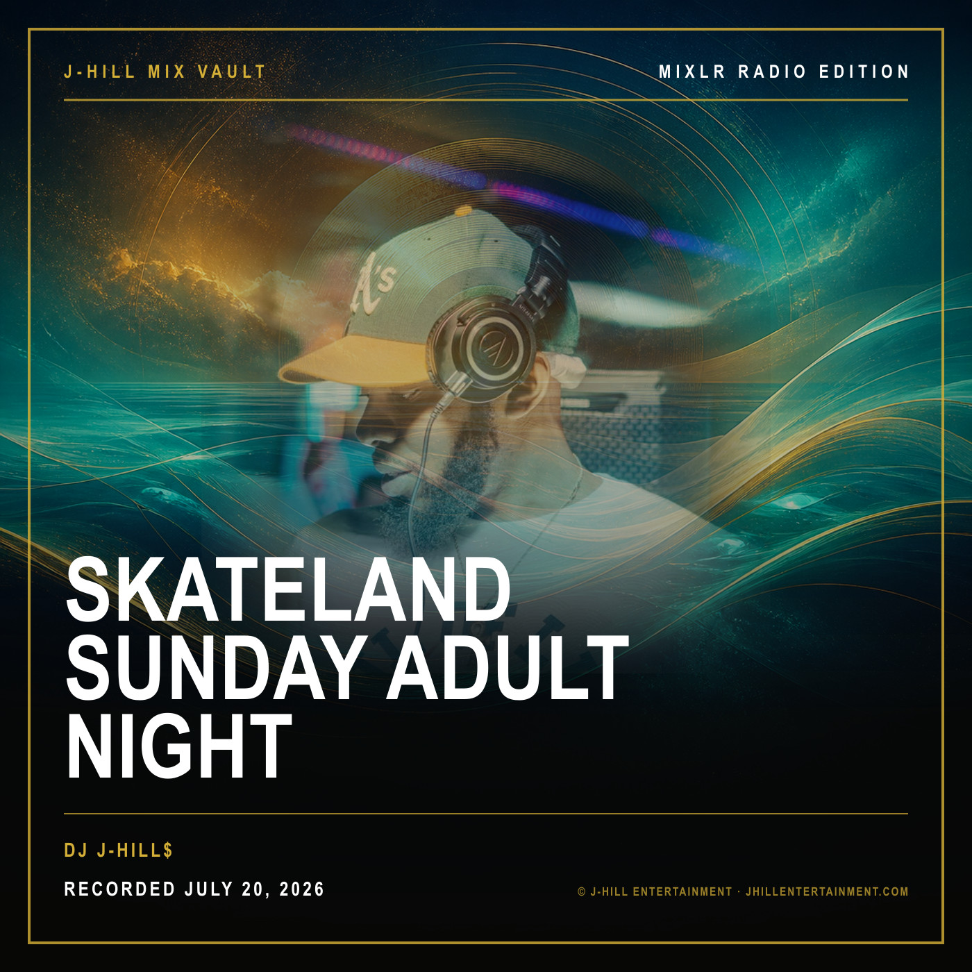 Cover artwork for Skateland Sunday Adult Night by DJ J-Hill$