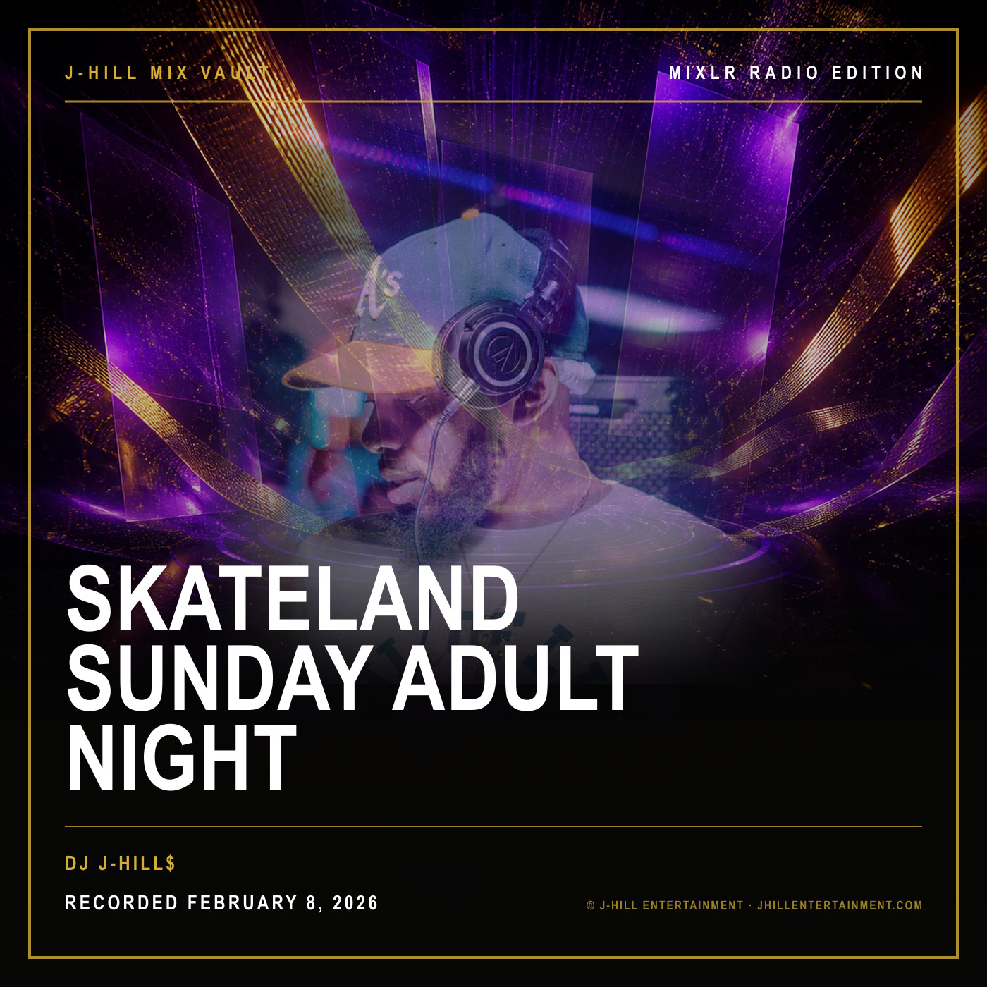 Cover artwork for Skateland Sunday Adult Night by DJ J-Hill$